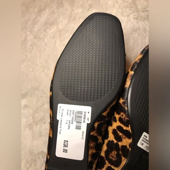 SCHUTZ Animal Print Women's Flats NWT NWB size 7.5 - Picture 8 of 15